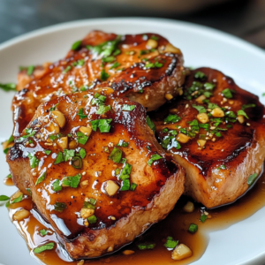 Honey Garlic Glazed Pork Chops